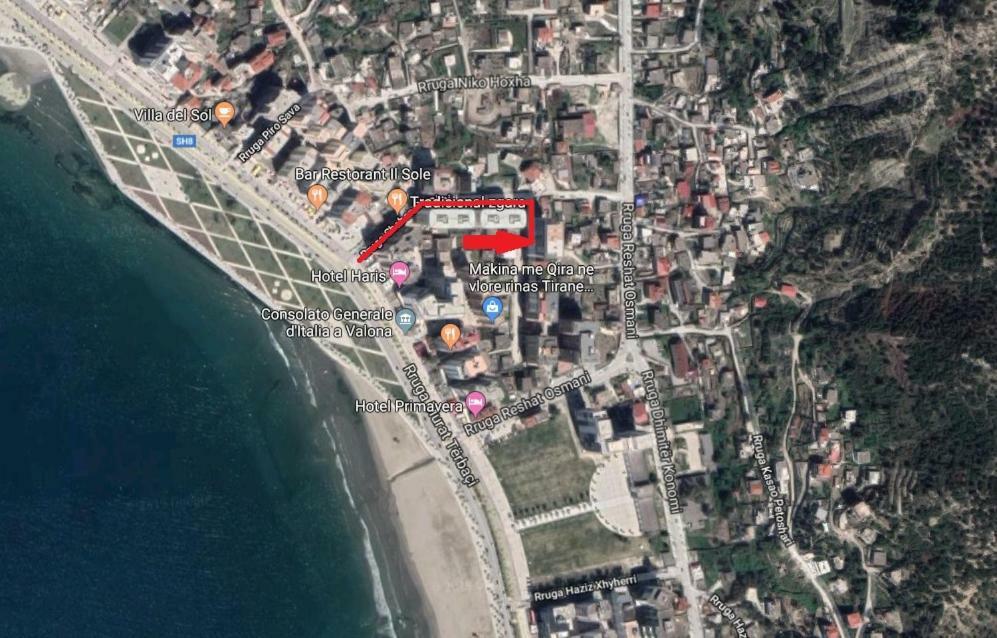 Lindita'S Seaview Appartment Vlorë Exterior foto